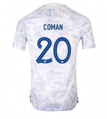 Frankrig Kingsley Coman #20 Replika Udebanetrøje VM 2022 Kortærmet